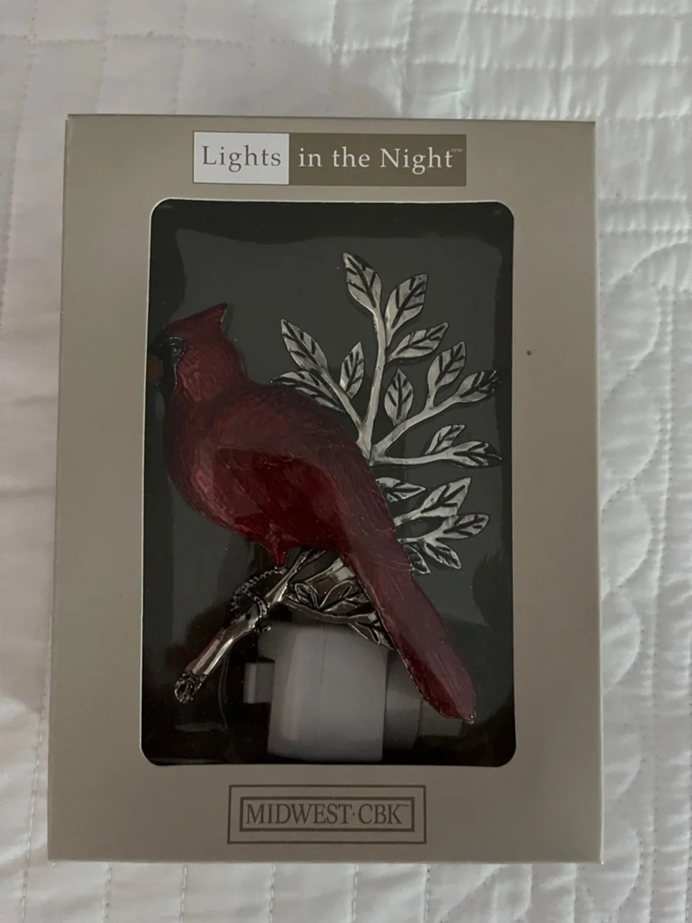 Lights in the Night Red Cardinal Nightlight by